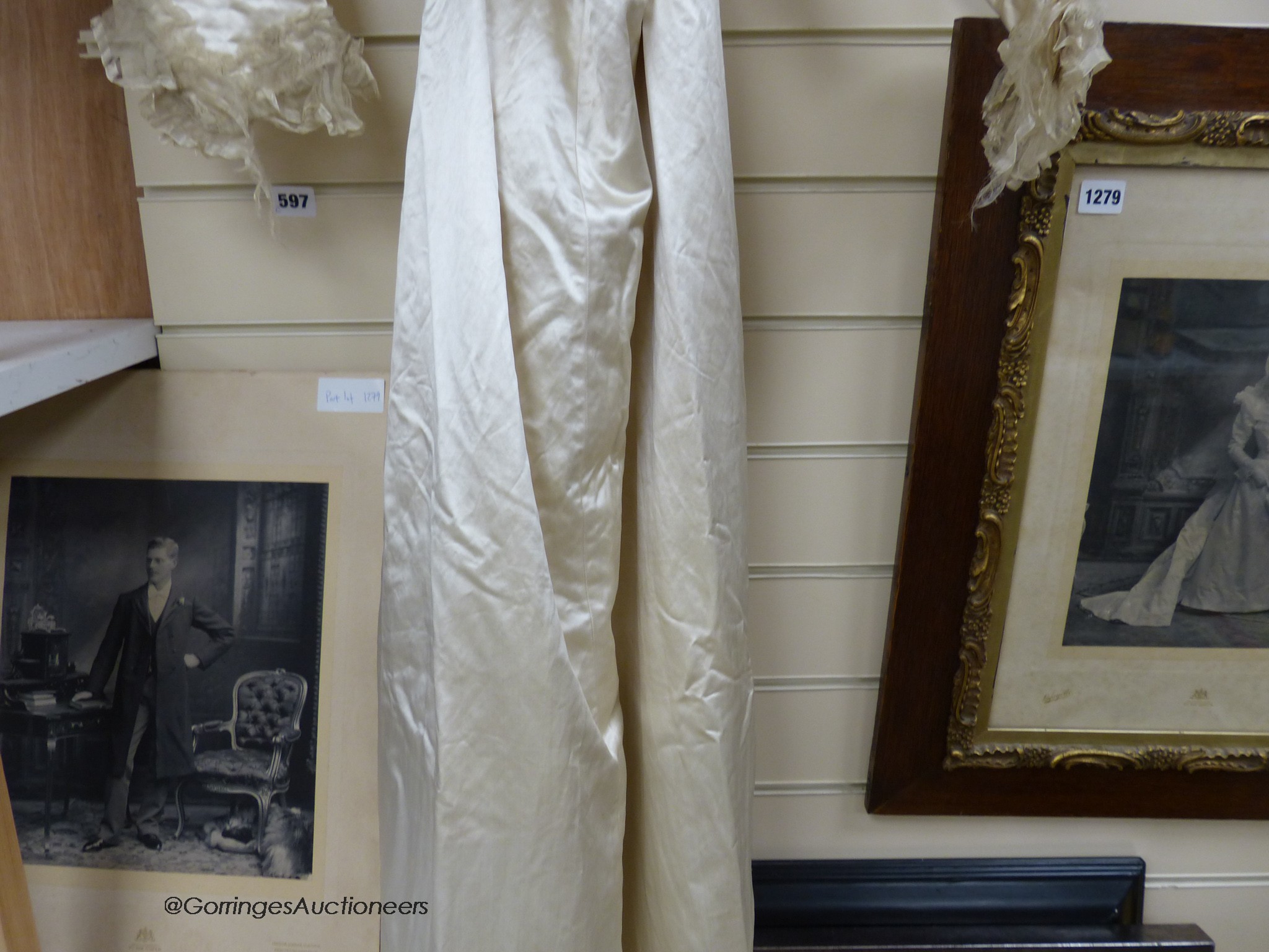 MacCowan's wedding dress with photographs